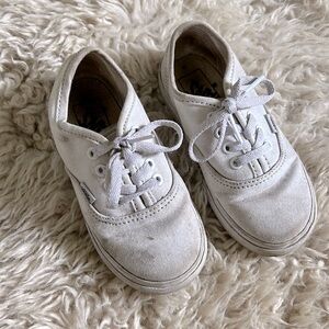 Vans authentic white toddler sneakers